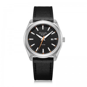 Christophe Arden CA 3001 Silver Black Leather Man MDLSSBAOR